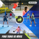 Conjunto de Pickleball | 4 Raquetes de Fibra de Vidro | 4 Bolas | Bolsa de Transporte | Punho Antiderrapante | Mobiclinic - Foto 7