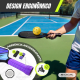 Conjunto de Pickleball | 4 Raquetes | 4 Bolas | Rede com Rodas | Bolsa de Transporte | Punho Antiderrapante | Mobiclinic - Foto 4