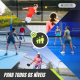 Conjunto de Pickleball | 4 Raquetes | 4 Bolas | Rede com Rodas | Bolsa de Transporte | Punho Antiderrapante | Mobiclinic - Foto 7