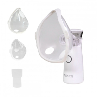 Nebulizador de malha | Portátil | 2 máscaras + bocal | Estojo de transporte | Sem fio e USB | Nebumobi1 | Mobiclinic