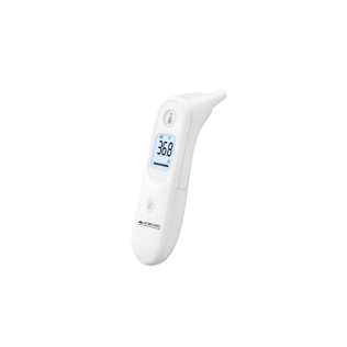Termômetro de ouvido | Memória | Alerta de febre | Desligamento automático | Visor | ºC e ºF | Thermobi1 | Mobiclinic