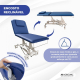 Maca hidráulica | Altura regulável | Encosto reclinável | Abertura facial | Rodas retráteis com niveladores | Mobiclinic - Foto 4