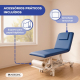 Maca hidráulica | Altura regulável | Encosto reclinável | Abertura facial | Rodas retráteis com niveladores | Mobiclinic - Foto 5