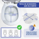 Bidé portátil | Acoplável ao vaso sanitário | Uso doméstico e clínico | Até 4 litros | Estável | Plástico | Hana | Mobiclinic - Foto 4