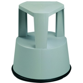 Banquinho escada com rodas retráteis | Cor cinza Banquinho escada com rodas retráteis | Cor cinza