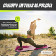 Tapete de yoga | Antiderrapante | 181x61x0,6 cm | Flexível | TPE | Lavável | Ecológico | Rosa | EY-01 | Mobiclinic - Foto 5