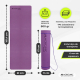 Tapete de Yoga | Antiderrapante | 181x61cm | Flexível | TPE | Lavável | Ecológico | Roxo | EY-01 | Mobiclinic - Foto 2