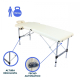Mesa de massagem dobrável | Encosto de cabeça | Portátil | Alumínio | 186x60 cm | Crema | CA-01 Light | Mobiclinic - Foto 3