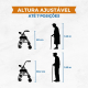 Andarilho para idosos | Dobrável | Alumínio | Assento e encosto | Azul | Paterna | Clinicalfy - Foto 7