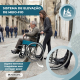 Cadeira de rodas | Dobrável | Rodas grandes | Ortopédica | Leve | Preto | Alcazar | Mobiclinic - Foto 5