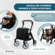 Andador dobrável | Carrinho de compras | Sistema de freio | Altura ajustável | Alavanca única | Bolsa XXL | Formen | Mobiclinic - Foto 5