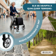 Andador dobrável | Carrinho de compras | Sistema de freio | Altura ajustável | Alavanca única | Bolsa XXL | Formen | Mobiclinic - Foto 8
