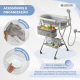 Banheira para bebê | Altura ajustável | Dobrável | Rodas com freio 360º | Almofada | Armazenamento | Bubba Máx. | Mobiclinic - Foto 8