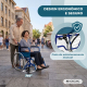 Cadeira de rodas | Dobrável | Ortopédica | Leve | Azul | Alcazar | Mobiclinic - Foto 4