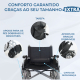 Cadeira de rodas bariátrica | Largura 60cm | Até 225kg | Rodas removíveis | Autopropelida | Plus 225 | Mobiclinic - Foto 6