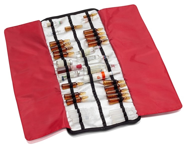 Isotérmino ampull, vadderad, rolling, röd, elite bags