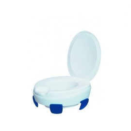 Toalettlyft | Med lock | Höjd 11 cm | Bekväm | Estetisk | Oval | Tålig | Clipper