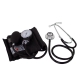 Packa manuell arm blodtrycksmätare och stetoskop | Stetoskop aluminium dubbel klocka | Mobiclinic - Foto 1