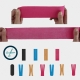 Förpackning med 4 kinesiotejp | Rosa, blå, svart och beige | Neuromuskulärt bandage | 5mx5cm | Mobitape | Mobiclinic - Foto 4