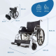 Bariatrisk rullstol | Bredd 60cm | Upp till 225kg | Avtagbara hjul | Anti-tilt | Självgående | Plus 225 | Mobiclinic - Foto 1
