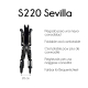 Rullstol | Fällbar | Stål | Avtagbara bakhjul | Fot- och armstöd | S220 Sevilla | Premium Mobiclinic - Foto 8