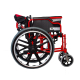 Fällbar rullstol | Aluminium | Broms på spakar och hjul Stora hjul | Torn | Tower | Mobiclinic - Foto 2