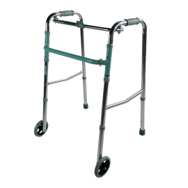 Adult walker | aluminium | vikning | 2 hjul | Höj- och sänkbara | Capitel | Mobiclinic