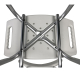 Mobil duschstol med ryggstöd | Aluminium | Mobiclinic - Foto 4