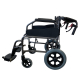 Fällbar rullstol | Aluminium | Små hjul | Avtagbart fotstöd och fällbart ryggstöd | Museum | Deluxe | Mobiclinic - Foto 2