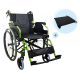 Pack Bolonia Plus | Hopfällbar rullstol | Grön | Aluminium | Antidecubitus kudde | Viskoelastisk | Mobiclinic - Foto 1