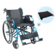 Pack Bolonia Plus | Hopfällbar rullstol | Blå | Aluminium | Antidecubitus kudde | Viskoelastisk | Mobiclinic - Foto 1
