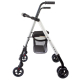 Vikbar walker | aluminium | Sits och rygg | Bromstryck | 4 Wheel | Premium | Dehesa | Mobiclinic - Foto 1