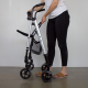 Vikbar walker | aluminium | Sits och rygg | Bromstryck | 4 Wheel | Premium | Dehesa | Mobiclinic - Foto 11