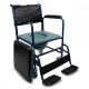 Pottstol | Med lock | Fällbart fotstöd och avtagbara armstöd | Hjul | Blå | Barco | Mobiclinic - Foto 1