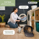 Bärväska för husdjur | Vikbar | 30x25x40 cm | Ventilation| Sidofickor | Dubbelt handtag | Thor | Mobiclinic - Foto 7