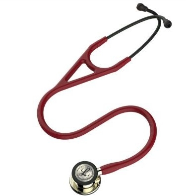 Diagnostiskt stetoskop, rödbrun, champagnefinish, kardiologi iv, littmann