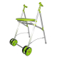 Rollator med hjul | Fällbar | Aluminium | Sittplats | Pistasch | ARA-C | Forta - Foto 2