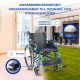 Fällbar rullstol | Aluminium | Delat ryggstöd | Fällbara armstöd | Blå | Bolonia | Mobiclinic - Foto 4