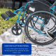 Fällbar rullstol | Aluminium | Delat ryggstöd | Fällbara armstöd | Blå | Bolonia | Mobiclinic - Foto 7
