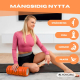 Massagerulle | Skumgummi | 14 x 33 cm | Mångsidig | Lättvikt | Förhindrar skador | Orange | FitRoller | Mobiclinic - Foto 55