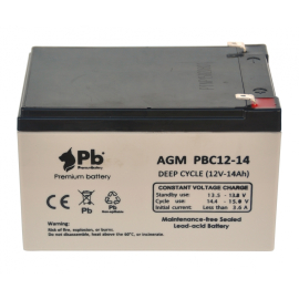Batteri för skoter Virgo | PBC12-14 | 12V14Ah