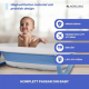 Babybadpaket | Barnbadkar | Fällbart | Halkfritt | Blå | Badtermometer | Kvicksilverfri | Mobiclinic - Foto 6