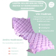 Luftmadrass anti decubitus | Kompressor | Flamskyddsmedel PVC | 200x90x7 cm | Klass 1 | 130 celler | Lila | Mobi 1 | Mobiclinic - Foto 2