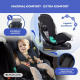 Bilbarnstol : Giro 360º |i-Size |Evolutive |40 - 150cm |0-12 år |Reclinable |Adjustable |Black |Lionfix Pro |Mobiclinic - Foto 5