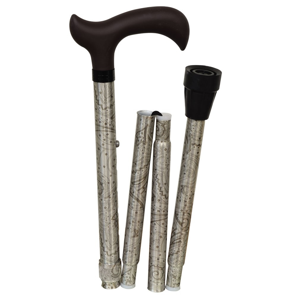 Muletilla sockerrör, aluminium, utdrag, vikning, beige (Herdegen)