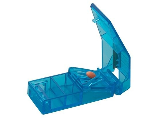 Cutter tabletter, med container, transparent (La pastilla)