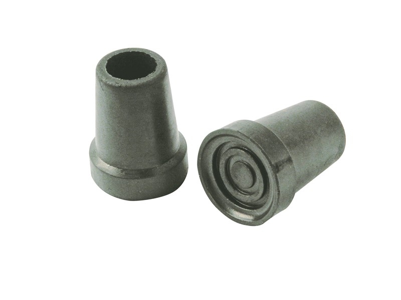 Grå gummiände, för käpp, 19 mm