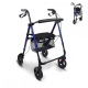Fällbar rollator | Aluminium | Bromsar på spakar | Dubbel höjdjustering | 4 hjul | Augusto | Mobiclinic - Foto 1