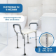Badstol | Aluminium | PVC | Justerbar höjd | Armstöd | Acueducto | Mobiclinic - Foto 5