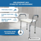 Badstol | Aluminium | PVC | Justerbar höjd | Armstöd | Acueducto | Mobiclinic - Foto 6